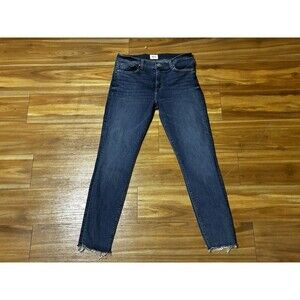 Hudson Natalie Super Skinny Jeans Women’s Size 28 Dark Wash Raw Hem